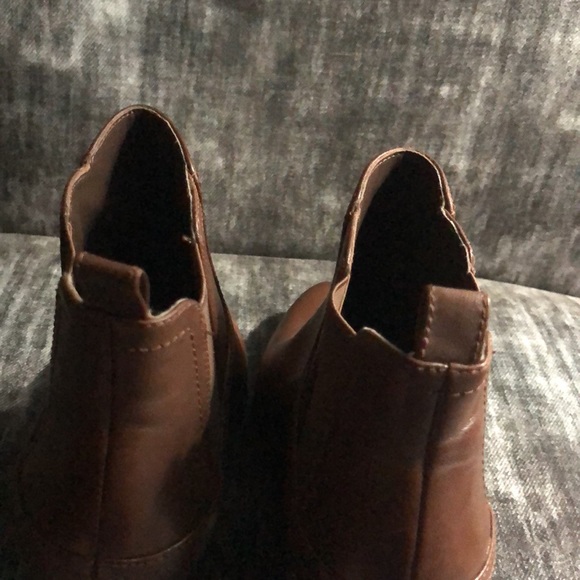 Franco Sarto Brown Leather Booties W9 - Picture 7 of 12